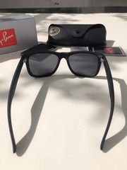 Ray-Ban RB4165 622/T3 Rubber Black/Mesmer Silver Mirrored Polarized Sunglasses