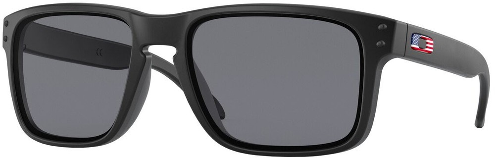 Oakley Mens Holbrook Sunglasses – Matte Black / Grey – Authentic New