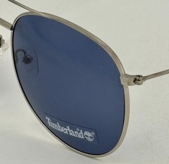 Timberland Sunglass Mens S Nickletin Metal Aviator Solid Blue Lens TB7181 10V