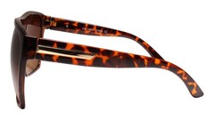 Look Famous Hip Hop Oversized Exaggerated Tortoise Square Sunglasses