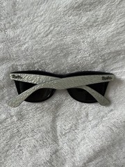 Vintage Ray-Ban Wayfarer Pearl White/Black Grey Lens B&L Sunglasses