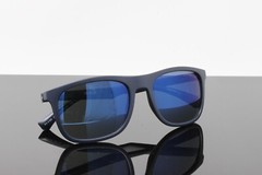 Emporio Armani Sunglasses Men’s Square EA4158 587125 Matte Blue 57mm Blue Lens