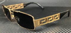 VERSACE VE2257 100287 Gold Dark Grey Men’s 60 mm Sunglasses