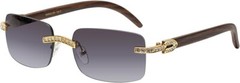 diamond buffs sunglasses men’s women’s LUXURY glasses retro Gold buff’s vvs Ice