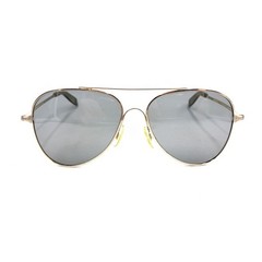 Gold Metal Aviator Sunglasses Gray Lens 140 USA Designer Fashion Pilot Men Women