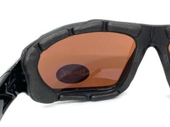 MOTORCYCLE BIKER Riding Driving Padded Protective SUN GLASSES Goggles Brown Lens