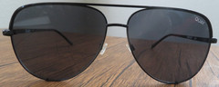 QUAY Australia High Key 126 Sunglasses Black Aviator Polarized Lens Cat 3