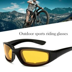 1/3 Pair Motorcycle Sports Padded Biker Riding Glasses Wind Resistant Sunglasses