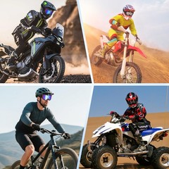 Motorcycle Dirt Bike 2-Pack ATV Goggles Gear Ski Motocross MX DH Accessories …