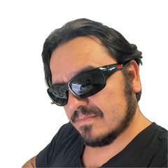 Sports Sunglasses Men Youth Baseball Fishing Running Cycling Shades Dark Black