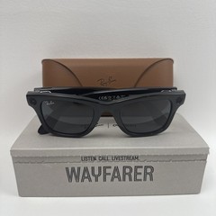 Ray-Ban Meta AI Wayfarer Sunglasses RW4006 Shiny Black / G15 Green Lens