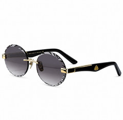 MAYBACH THE ARTIST Black Gold / Dark Gray 140mm Luxury Sunglasses New w/ Case