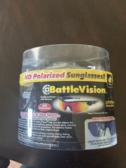 Battle Vision Super Polarized HD Sunglasses Bonus Pair UV Protection Flex Frame