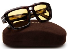 NEW TOM FORD TF1202-F 52E Havana Eyeglasses Frame 56-19-140mm B44mm Italy