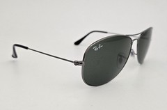 Ray Ban Sunglasses NEW 3362 Cockpit Color 004 Gun Grey Size 59 Large Authentic