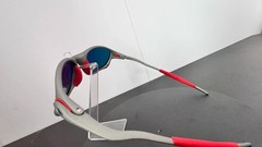 Vintage Oakley Juliet 2.0 X-Metal Polarized Sunglasses Red Lens Gray Frames