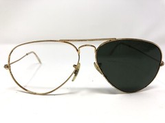 Ray Ban Sunglasses Frame RB3025 001/58 58-14 Gold Aviator Italy E87