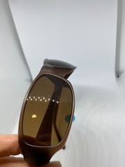 Fossil FM37 Mens Sport Wrap Sunglasses Brown Frame Solid Brown Lens 64 17 120