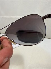 Armani Exchange AX 2006 Aviator Sunglasses Silver Frame SEE DETAILS!