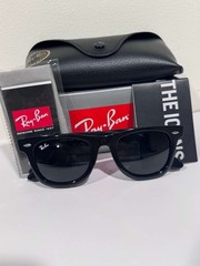 Ray-Ban RB2140 Wayfarer Sunglasses Black Frame & Black Lens UV Protection