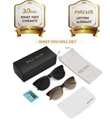 Polarized Sunglasses for Women Men Trendy Classic Retro Designer Style Fashion