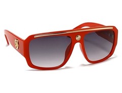 Men’s Sunglasses Fashion Dark Black Lens Brown White Thick Frame Designer Hot